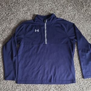 SALE--Under Armour Men's Blue 1/4 Zip-up